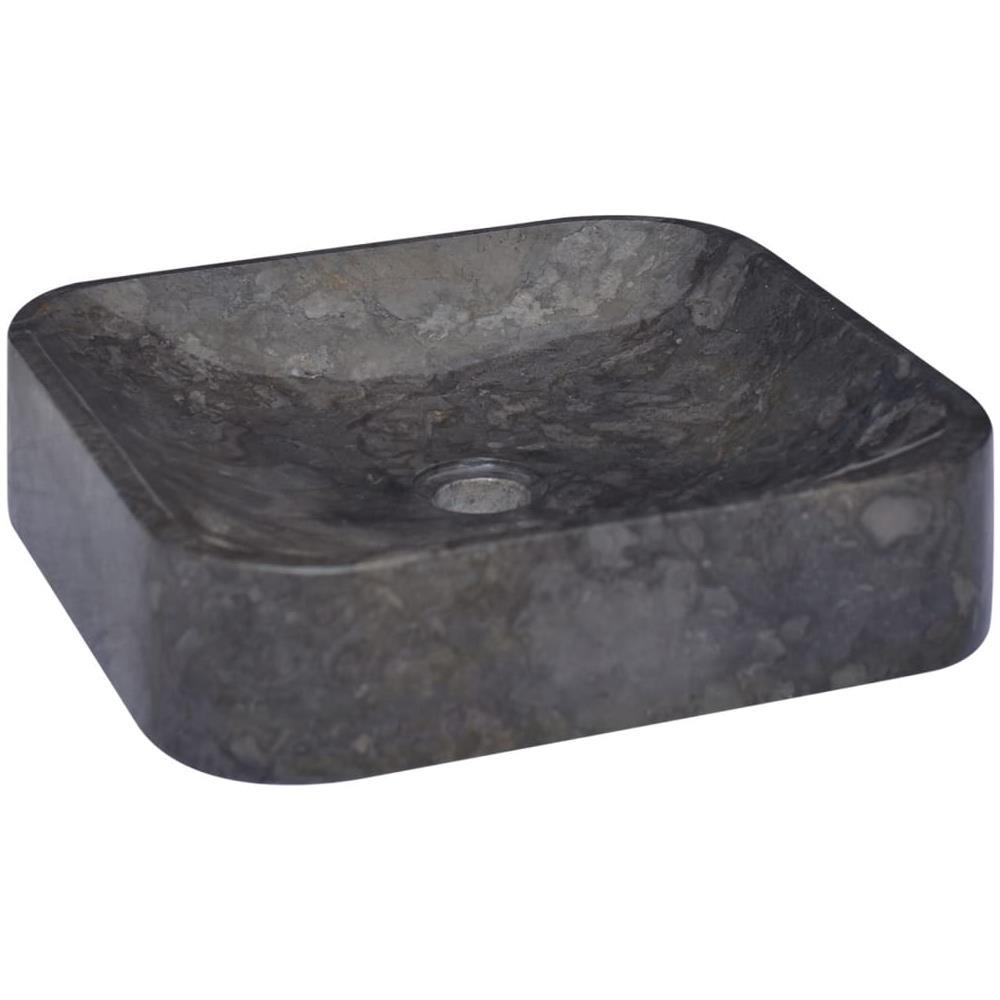 Lavandino Nero 40x40x10 cm in Marmo - Foto 2