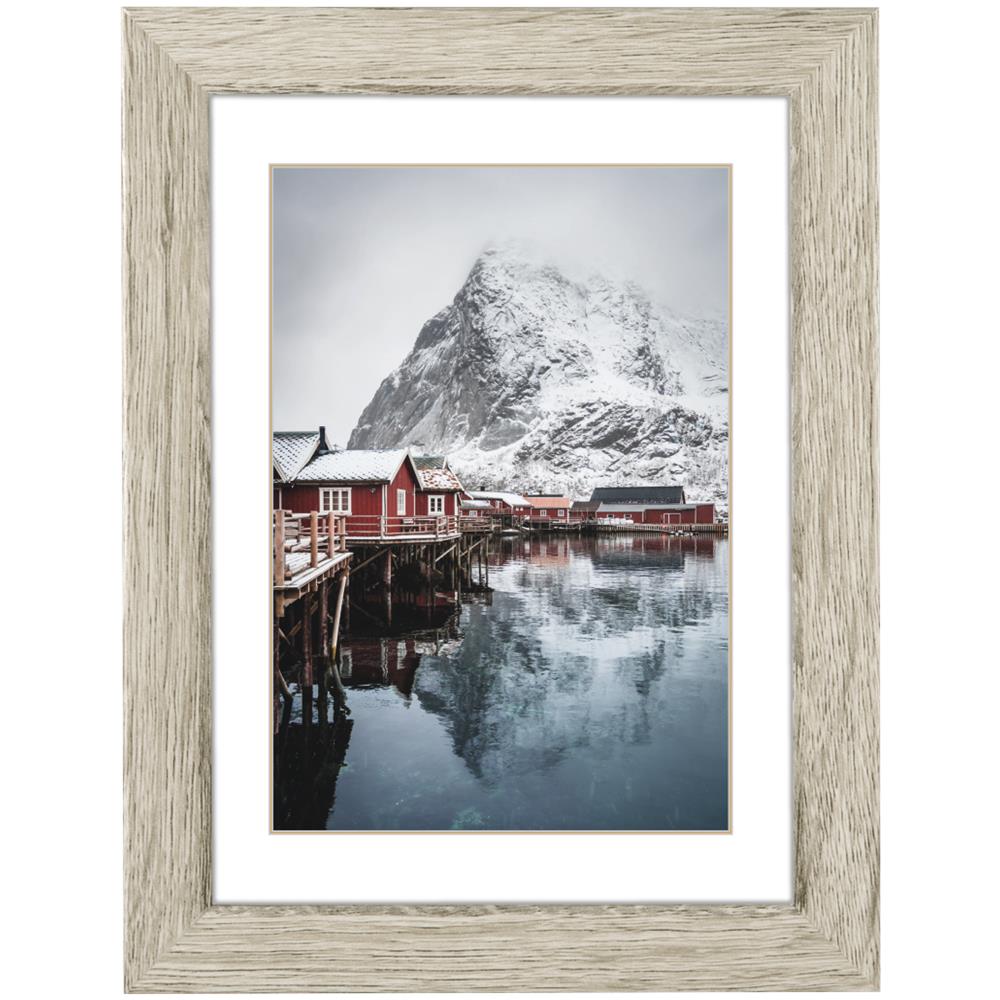 Oslo gray pine 20x30 Wood incl. Passepartout 175943 - Foto 1