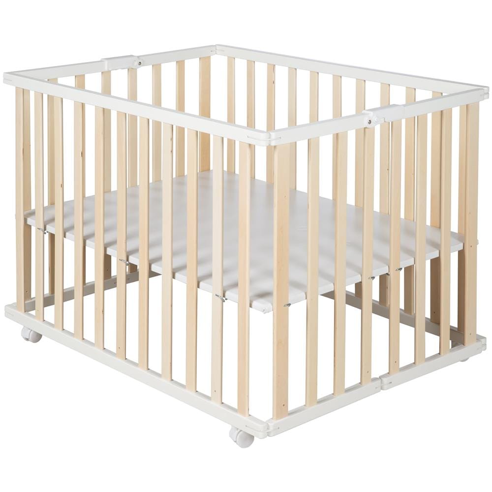 Box Per Bambini - Pieghevole - Bicolore - 74x100 - Playpen Salvaspazio Con Rotelle - Foto 1