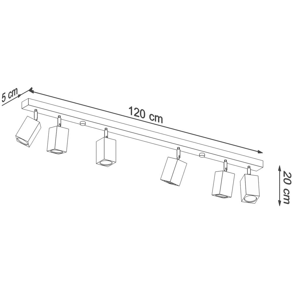 Applique Da Soffitto In Legno Keke 6 Legno 200x50x1200 Mm Legno - Foto 1