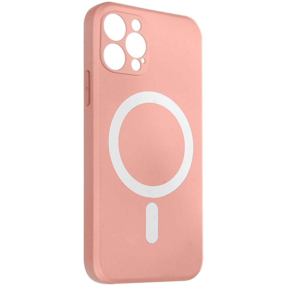 Cover Magsafe Per Iphone 12 Pro Max Soft-touch Bordi Rialzati Anti-shock Rosa - Foto 2