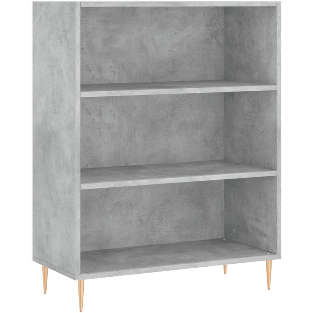 Libreria Grigio Cemento 69,5x32,5x90 Cm In Legno Multistrato - Foto 2