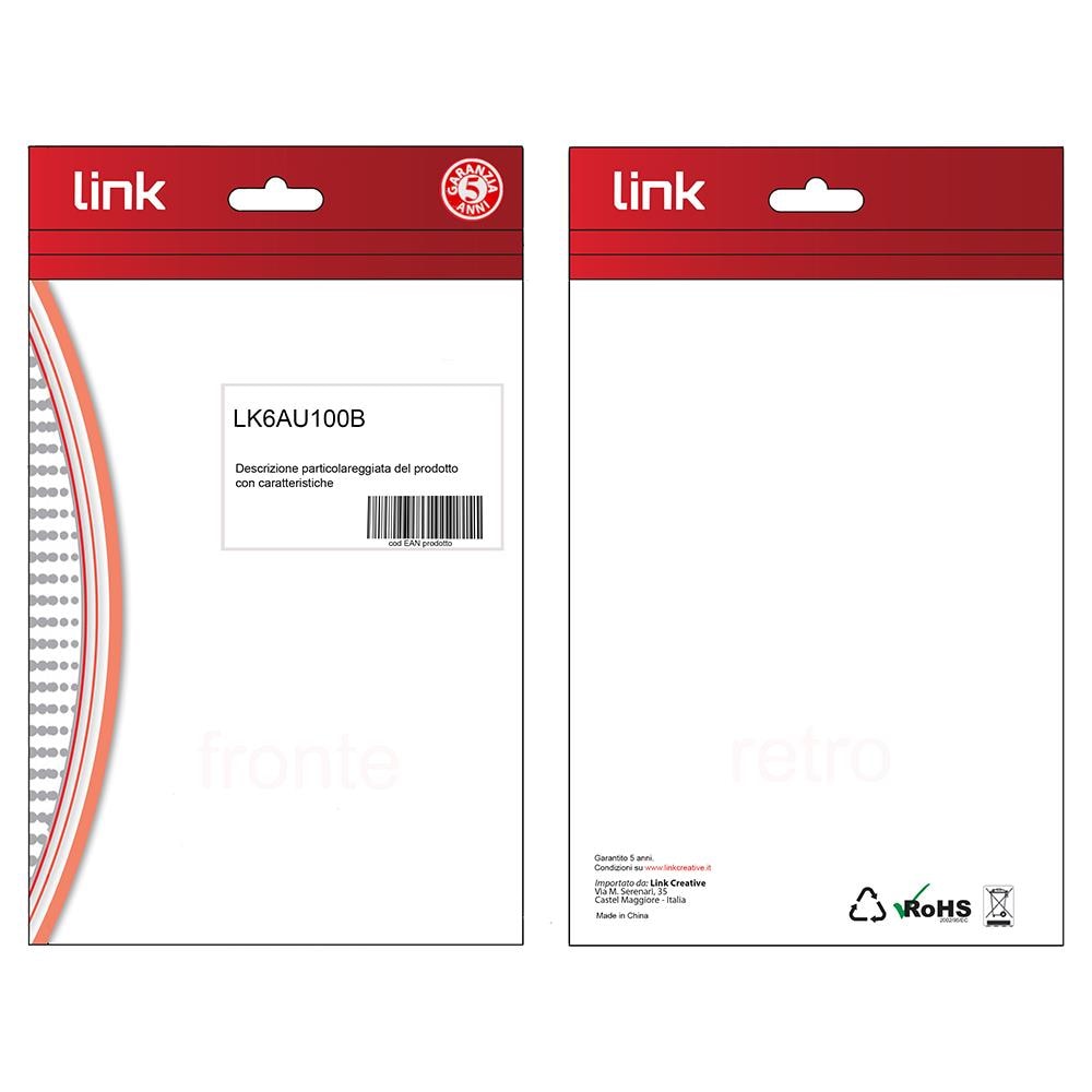 LK6AU100B cavo di rete Blu 10 m Cat6a U /UTP (UTP) - Foto 3