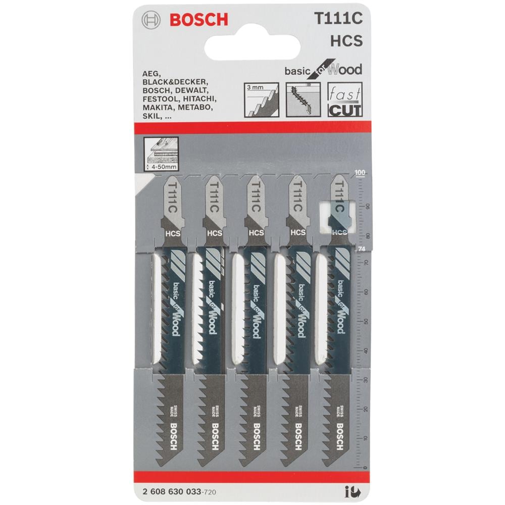 professionale di base per legno Lame per Seghetto Alternativo T 111 C, 5 Pezzi - Foto 4