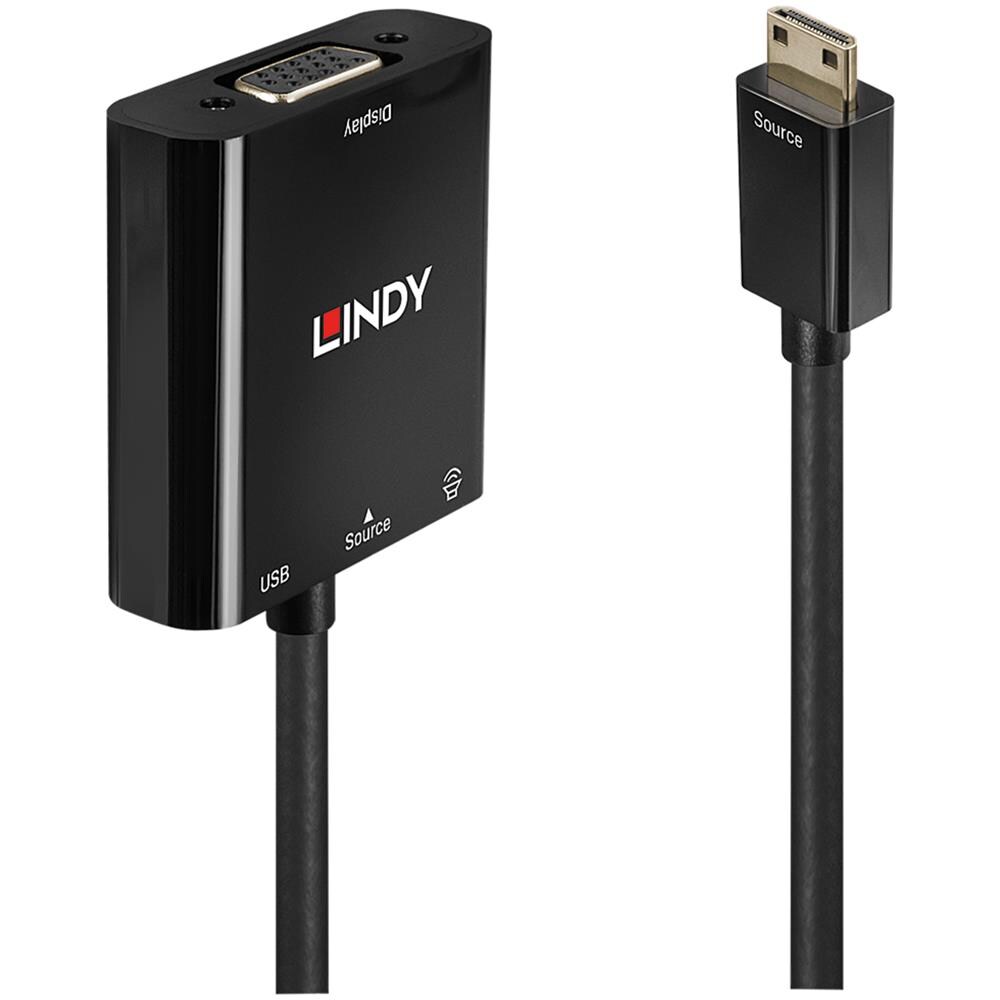 Converter Mini Hdmi A Vga E Audio - Foto 1