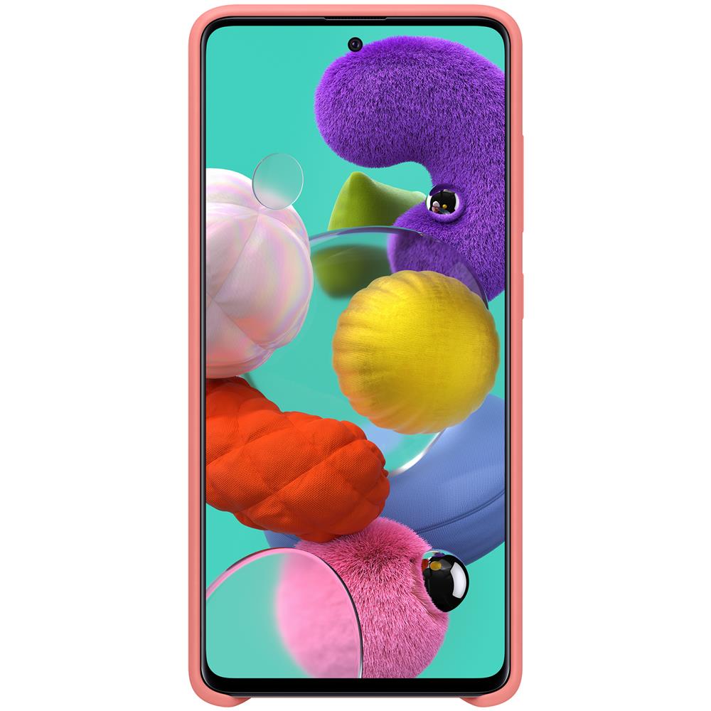 Silicone Cover Galaxy A51 pink - Foto 1