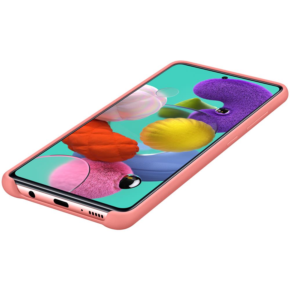 Silicone Cover Galaxy A51 pink - Foto 2