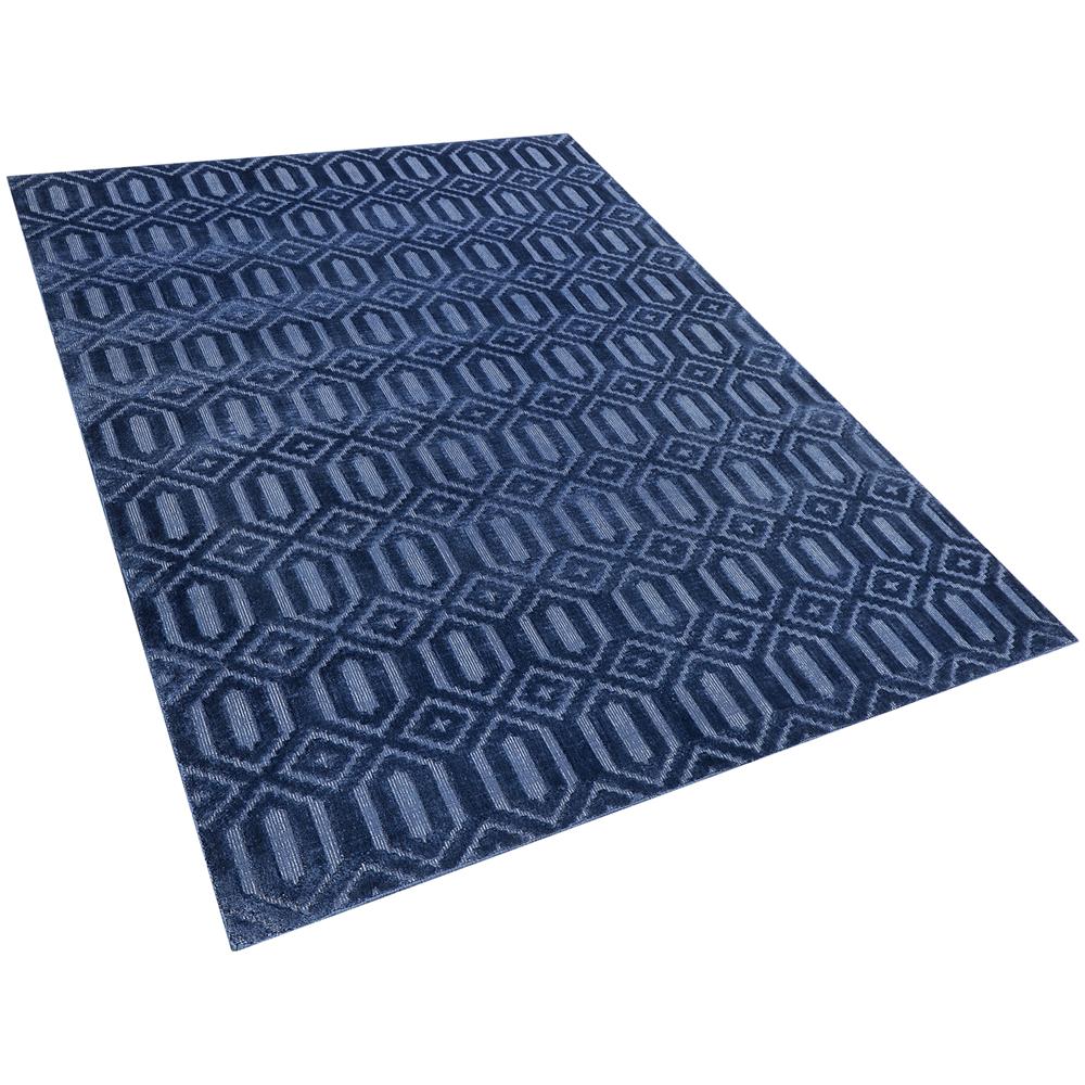 Tappeto Blu Scuro 160 X 230 Cm A Pelo Corto Adatepe - Foto 1