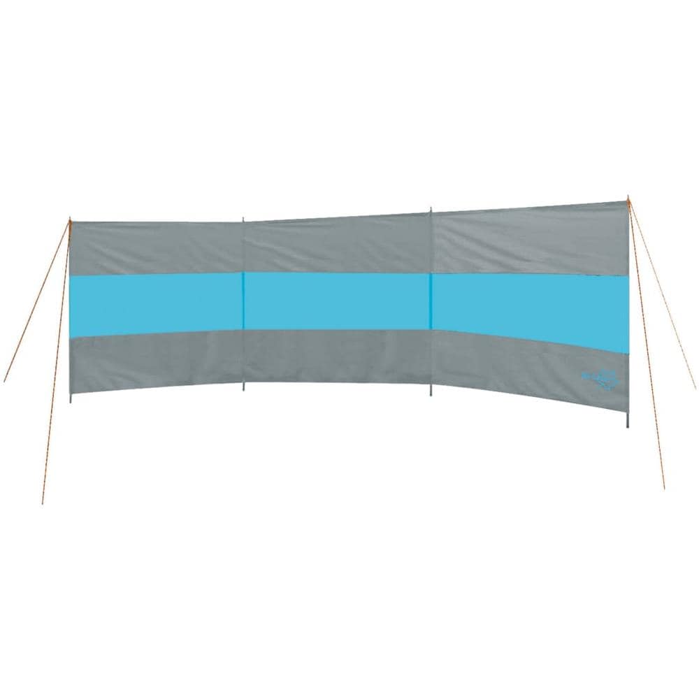 Paravento Brendan 500x140 cm Grigio e Blu - Foto 1