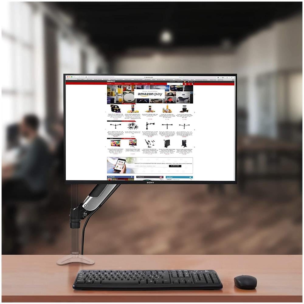 DML6S1 Braccio VESA Aggiuntivo con Molla a Gas per Monitor 15 - 27"  - Foto 2