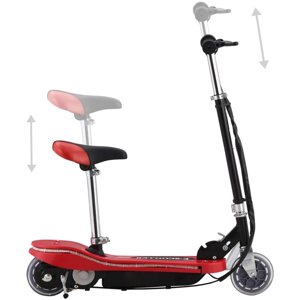 Monopattino Elettrico Con Sella E Led 120 W Rosso - Foto 3
