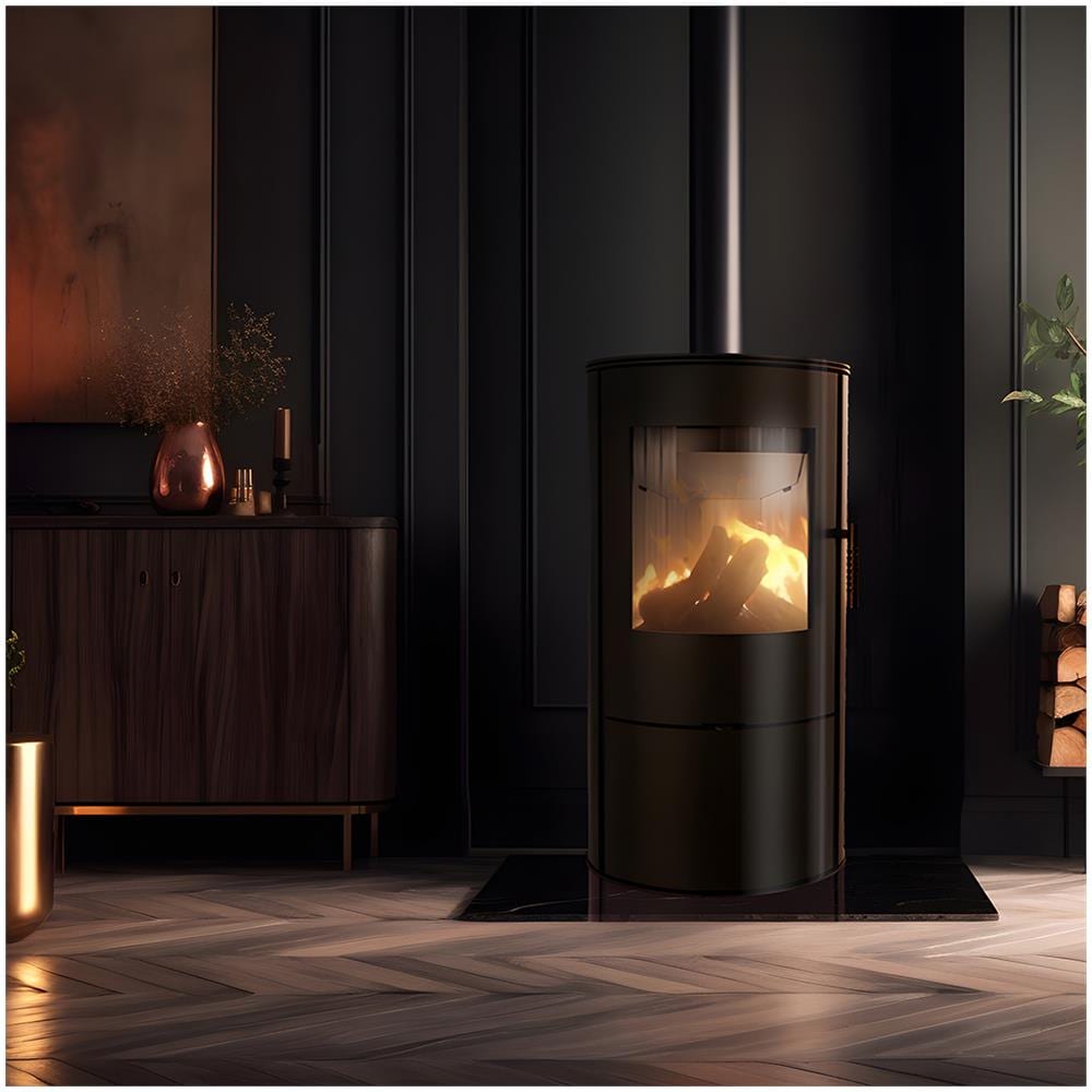 Stufa A Legna KRATKI REN/M Destra Ø150 7kW - Eco Design, Vetro Resistente Al Calore - Foto 2