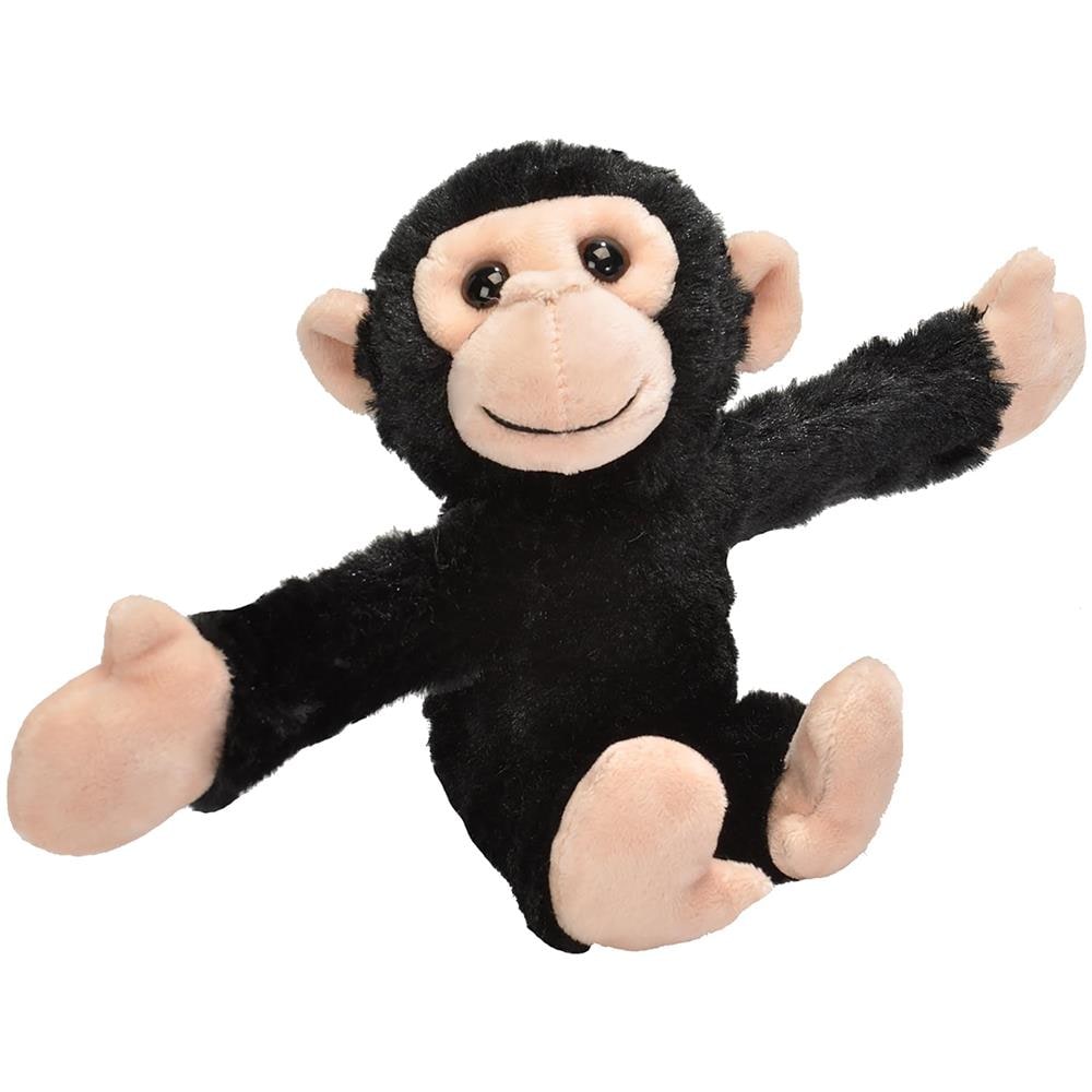 Huggers, Peluche Scimpanzé, Braccialetto Schiaffo, Animale Di Pezza, Giocattoli Per Bambini, 8 Pollici - Foto 2