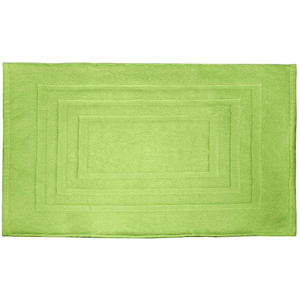 Tappeto Casa Bagno Morbido 50x65cm Tinta Unita 100% Cotone Modello Sophie Tappeto Verde Acido - Foto 1