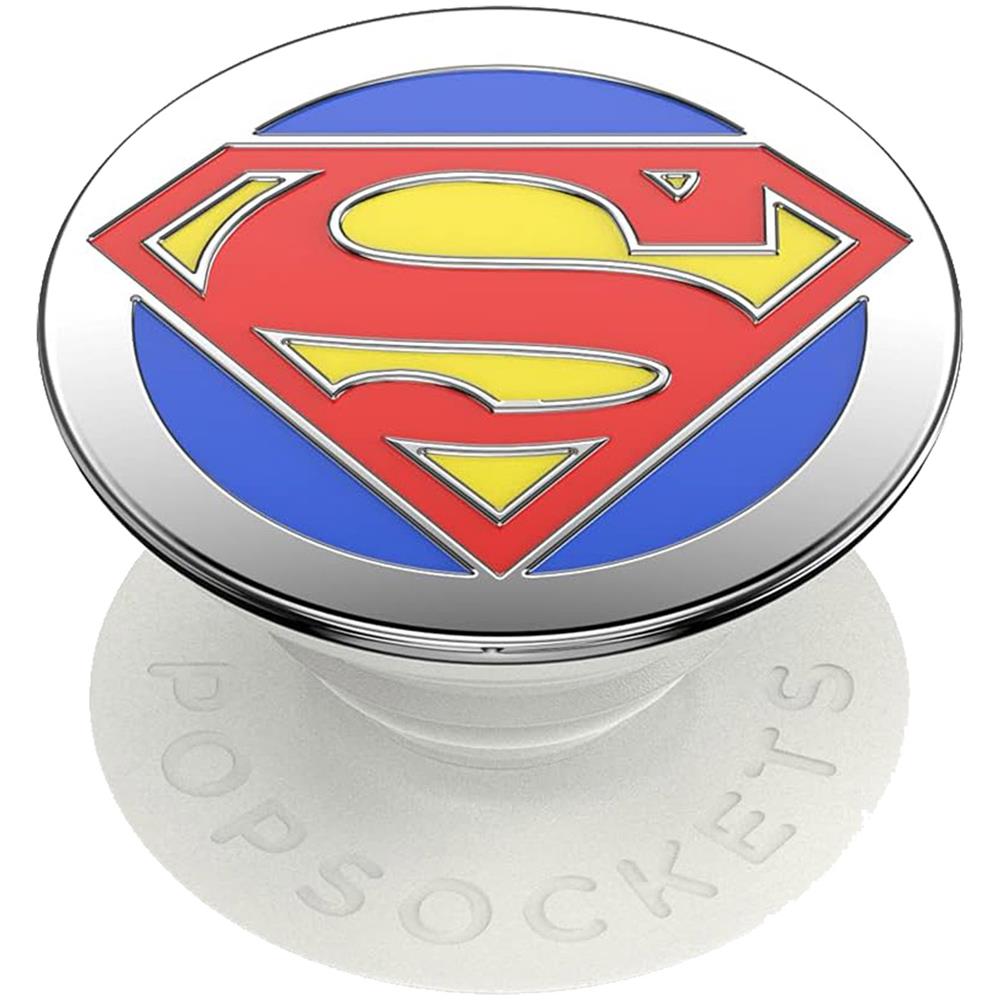 Popgrip Per Smartphone Enamel Superman Funzione Supporto, Rosso - Foto 1