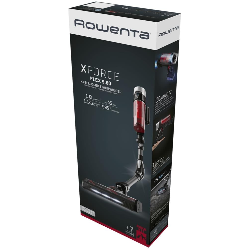 X-Force Flex 9.60 RH2078WO aspirapolvere senza filo Nero, Rosso Senza sacchetto - Foto 17