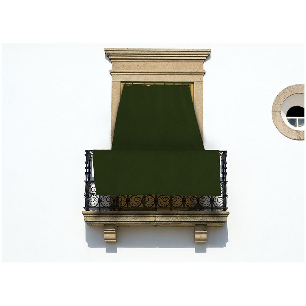 Tenda Da Sole A Caduta Per Esterno Balcone Casa Telo Ombra Modello Tinta Unita 145x300 Verde - Foto 2