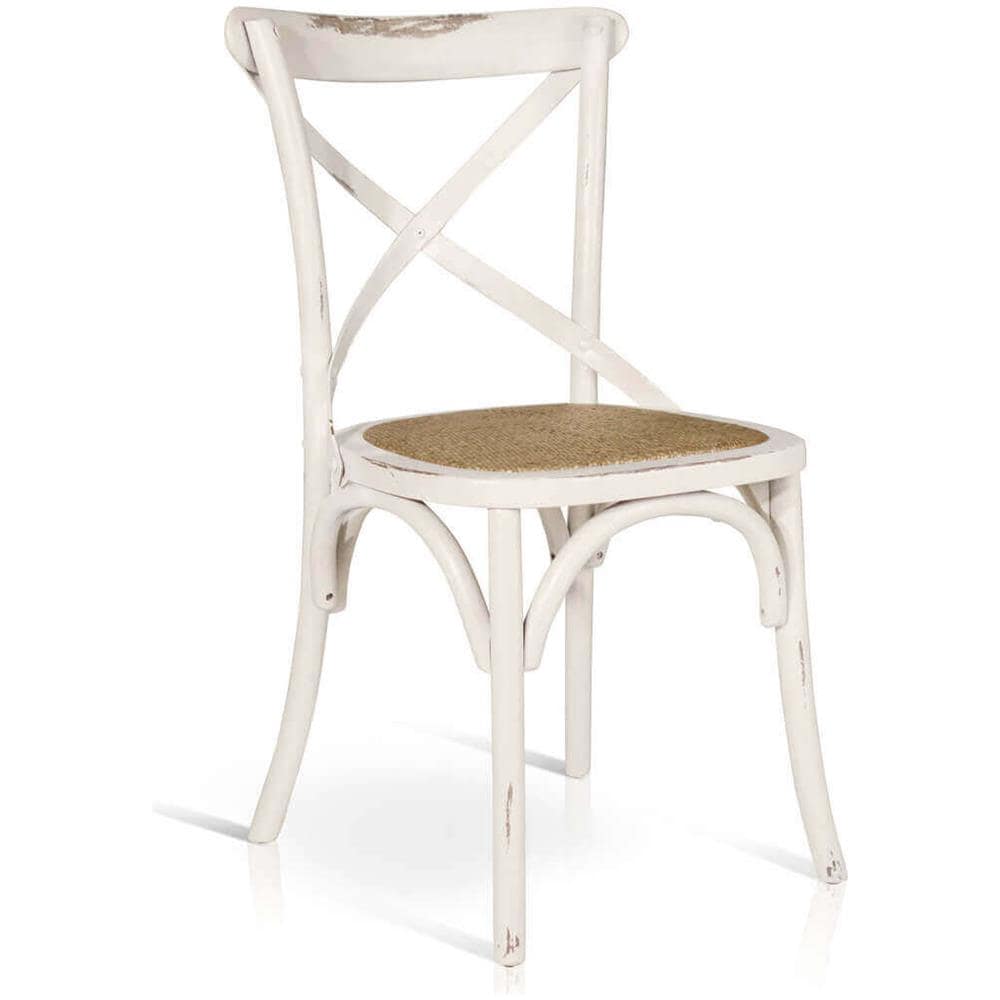 Abby - Sedia Moderna In Legno Con Seduta In Paglia - Foto 1