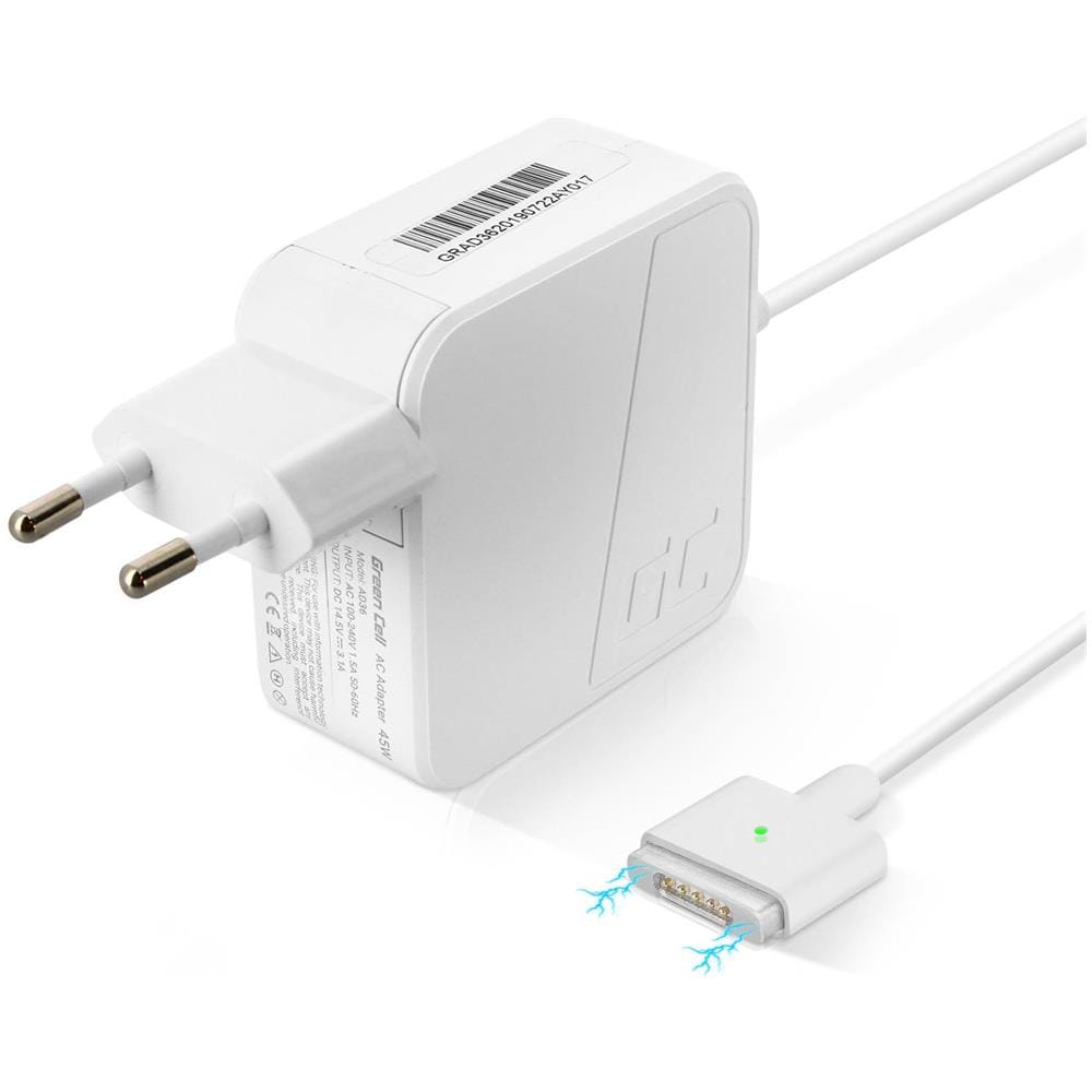 Caricabatterie Macbook Air 2a Gen. Magsafe 2 45w Connettore Magnetico Bianco - Foto 5