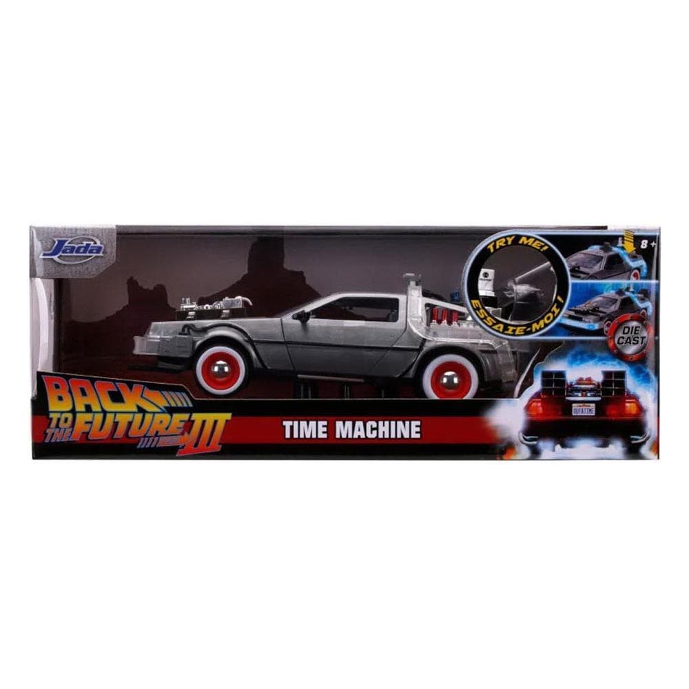 De Lorean Bttf ''ritorno Al Futuro Iii'' Con Luci 1:24 - Foto 4