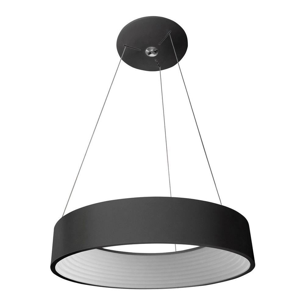 Sospensione Moderna A Led Nera, Bianco Caldo 3000k 1760lm - Foto 1