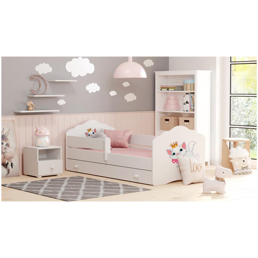 Letto Per Bambini Fala 160x80 Cassetto E Una Ringhiera+ Materasso E Giroletto Cat - Foto 2