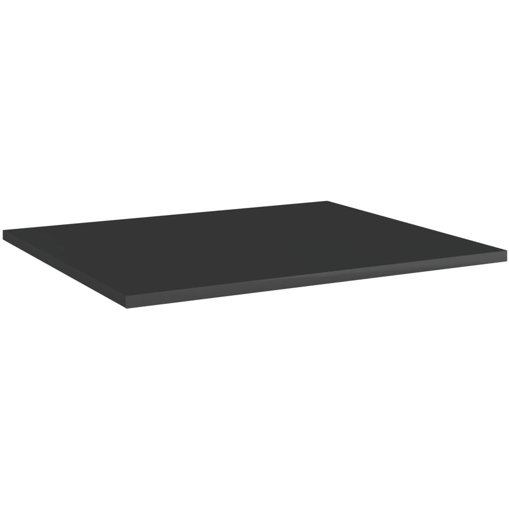 Ripiani per Libreria 8pz Nero Lucido 60x50x1,5cm Multistrato - Foto 3