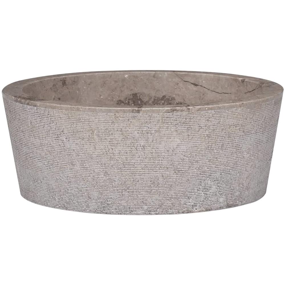 Lavandino Grigio Ø40x15 cm in Marmo - Foto 1