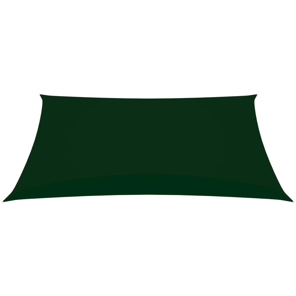 Parasole a Vela Oxford Rettangolare 2x4 m Verde Scuro - Foto 3