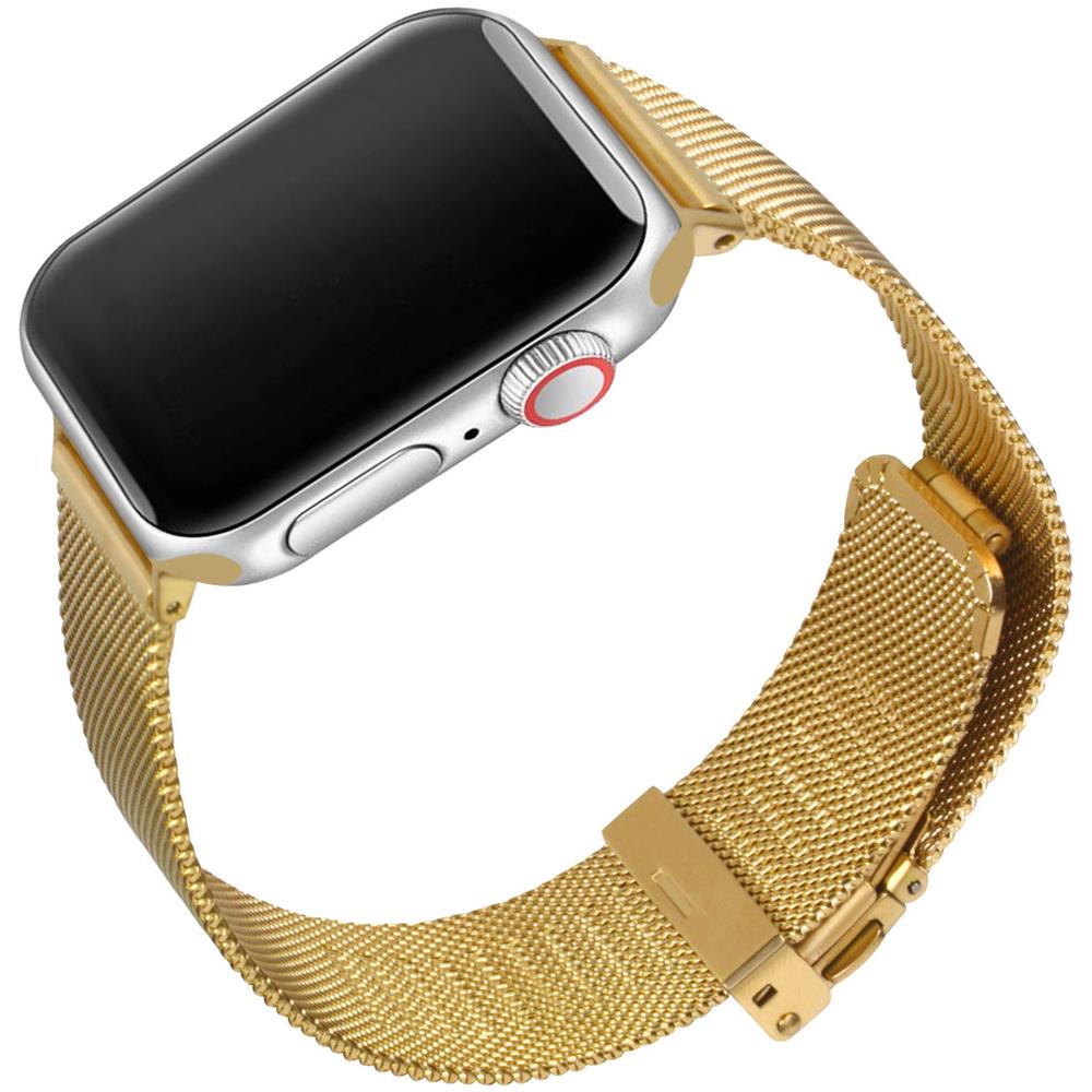 Avizar - Cinturino Apple Watch 38 - 40 Mm Maglia Milanese Chiusura Farfalla  Oro - ePRICE