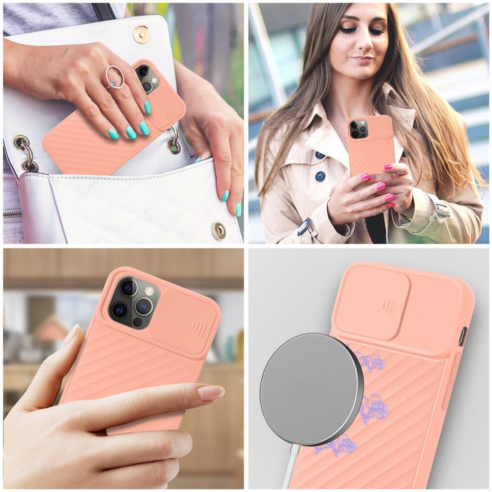 Custodia Compatibile Con Apple Iphone 13 Pro Max In Rosa Opaco - Coperchio Protettivo In Silicone Tpu Flessibile E Con Protezione Per La Fotocamera - Foto 8