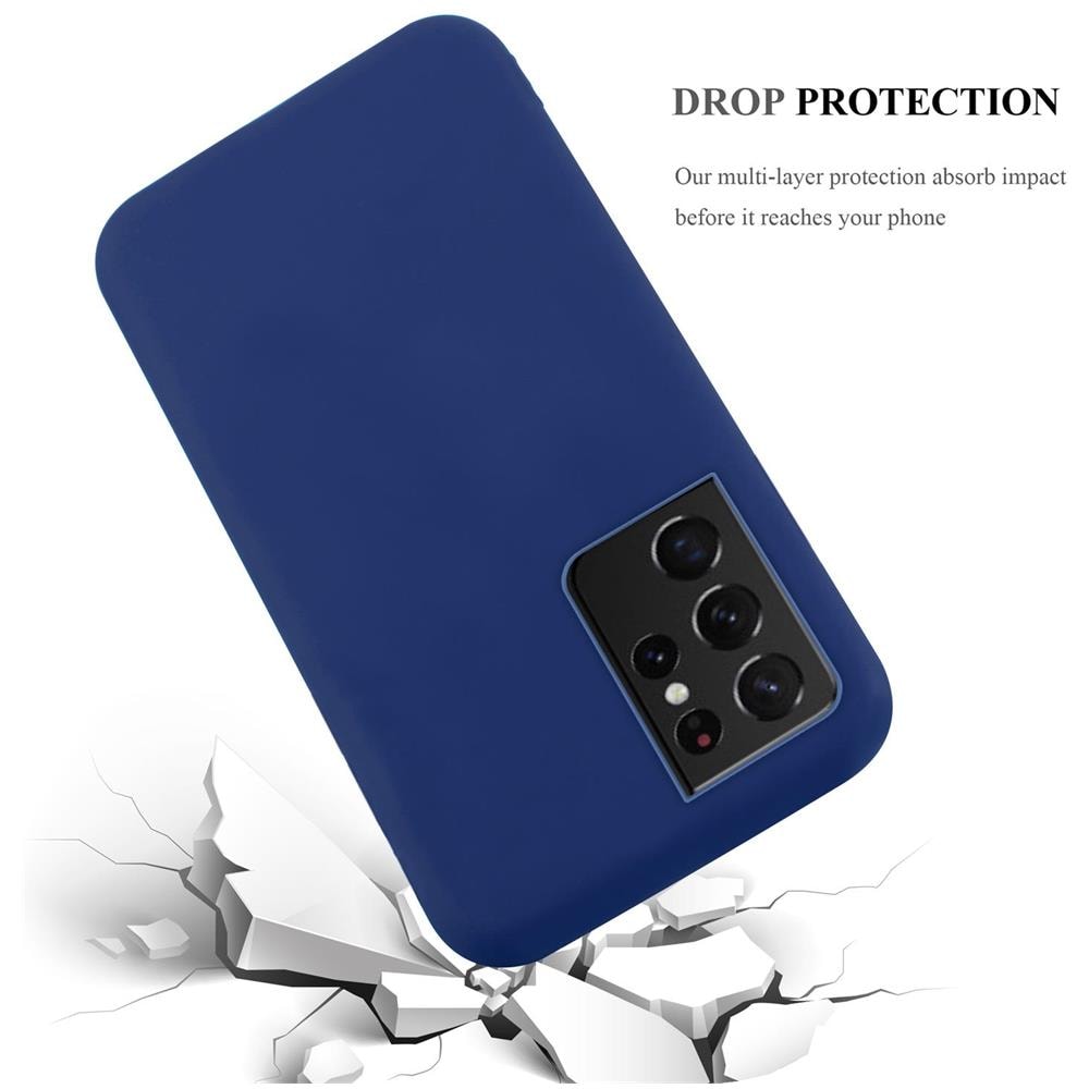 Custodia Compatibile Con Samsung Galaxy S21 Ultra In Candy Blu Scuro - Coperchio Protettivo In Silicone Tpu Flessibile - Foto 8