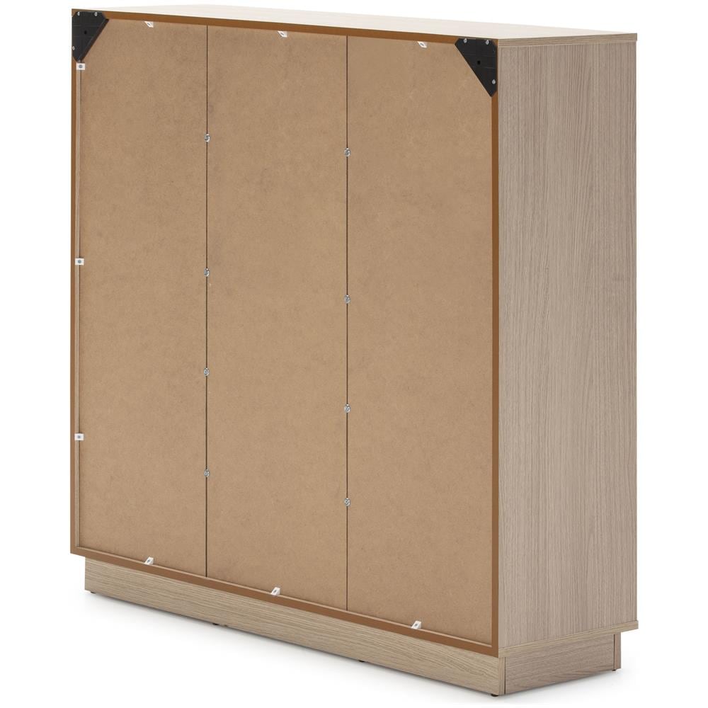Libreria Scaffale Vigo 110x110 Cm, Scaffale Da Ufficio, Rovere E Grigio, 110 Cm (larghezza) 33 Cm (profondità) 110 Cm (altezza) - Foto 2