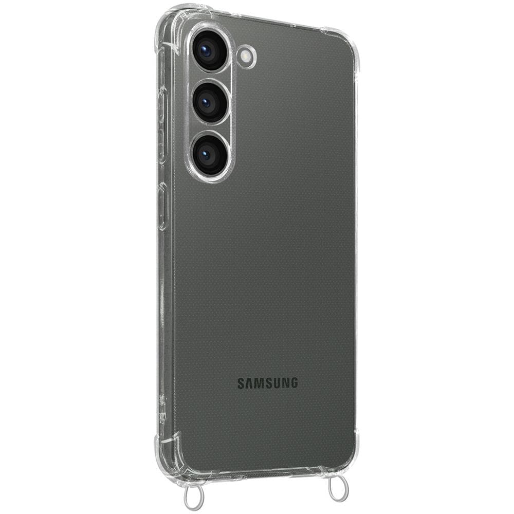 Cover Per Samsung Galaxy S23 Silicone Rinforzato Cordino 70 Cm Trasparente - Foto 5