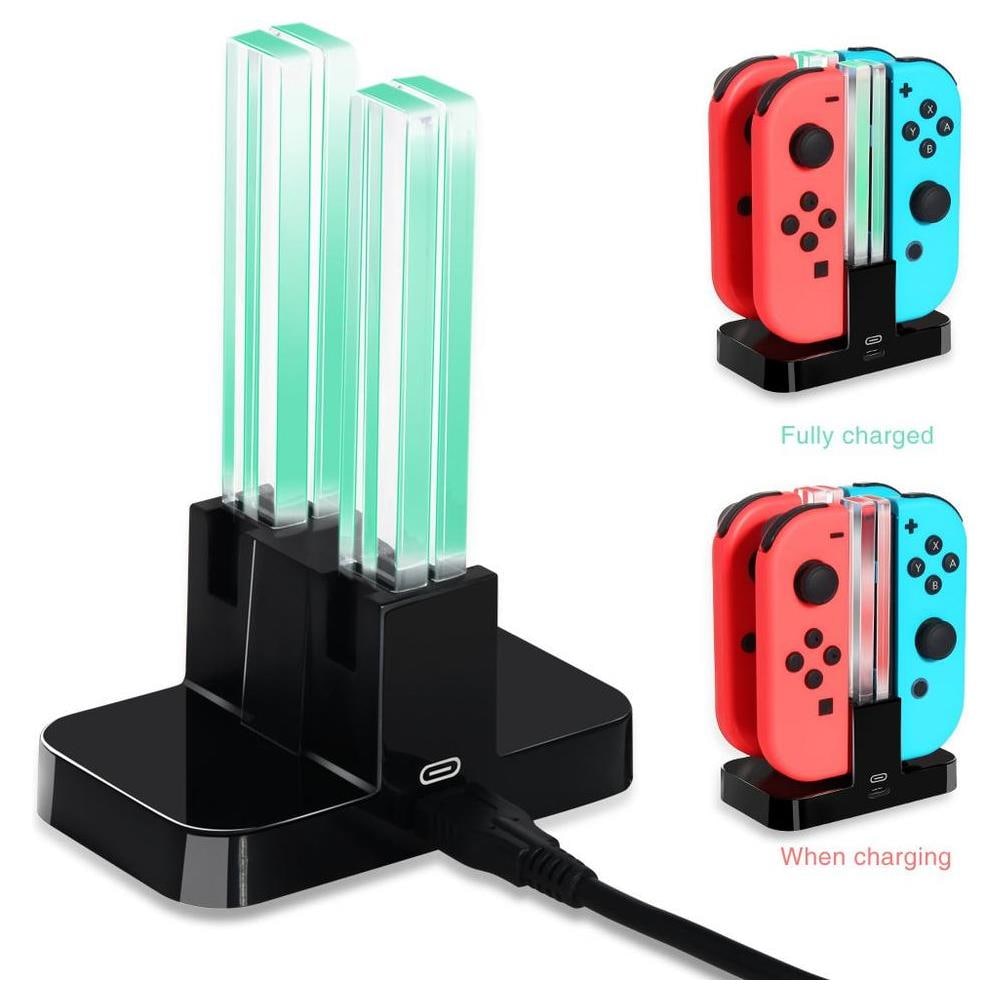 Stazione Di Ricarica Joy-con Per Nintendo Switch Per 4 Controlli Di Gioco - Foto 2