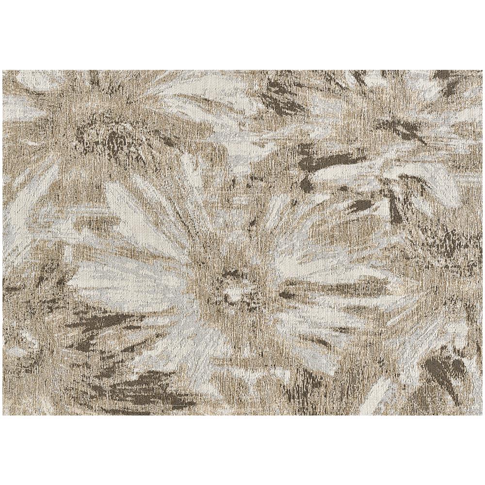 Tappeto Salotto Velour Antiscivolo Dis Fior Di Loto Colore Tortora Suardi 200x280 Tortora - Foto 2