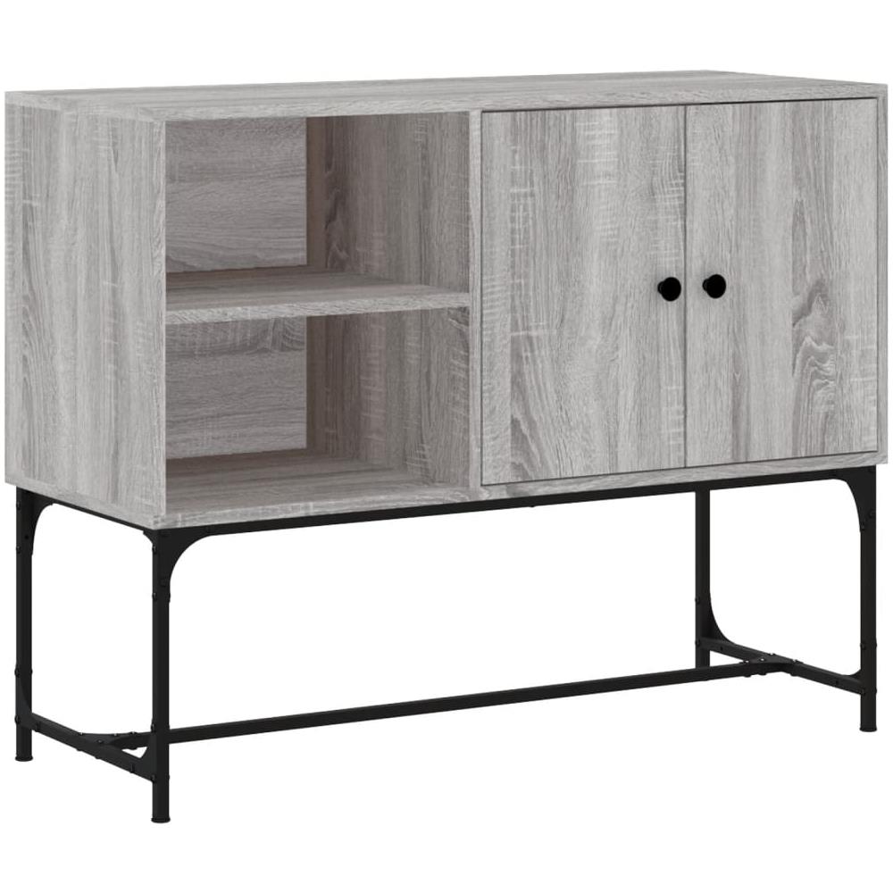 Credenza Grigio Sonoma 100x40x79,5 Cm In Legno Multistrato - Foto 2