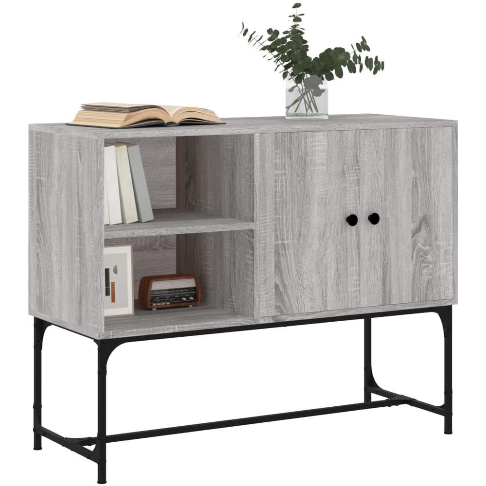 Credenza Grigio Sonoma 100x40x79,5 Cm In Legno Multistrato - Foto 3
