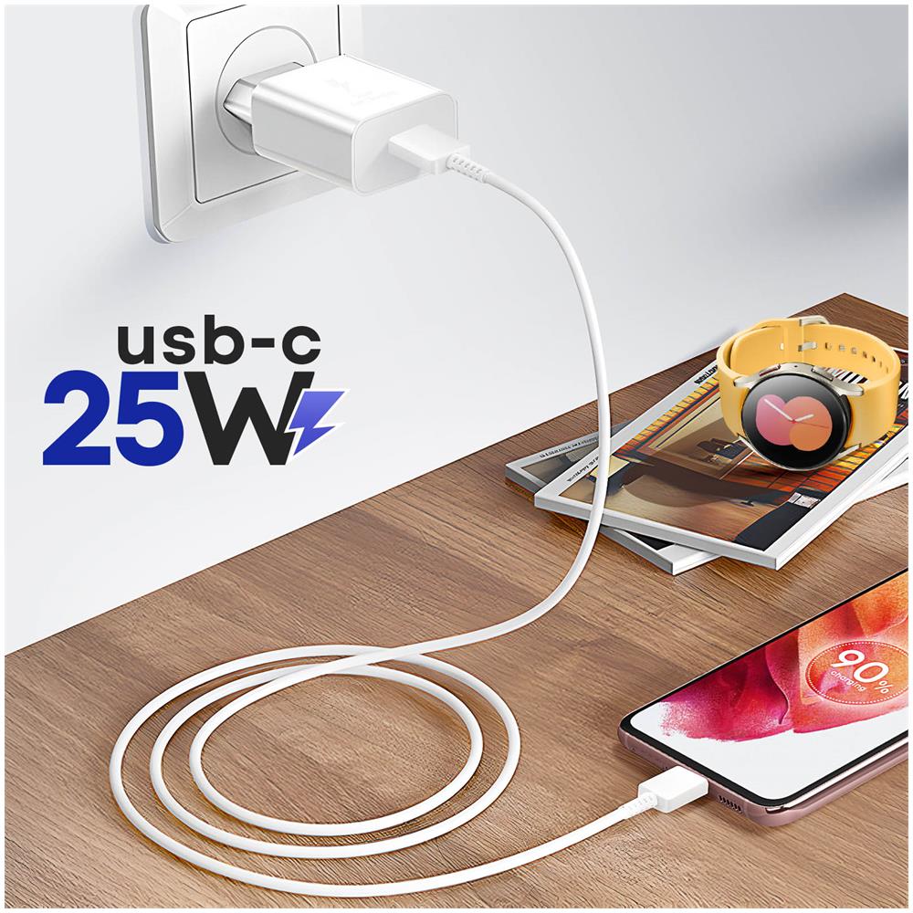 Adattatore Usb-c Ep-t2510nweg Caricabatteria Ultra Fast 25w Type-c Blister | Bianco - Foto 4