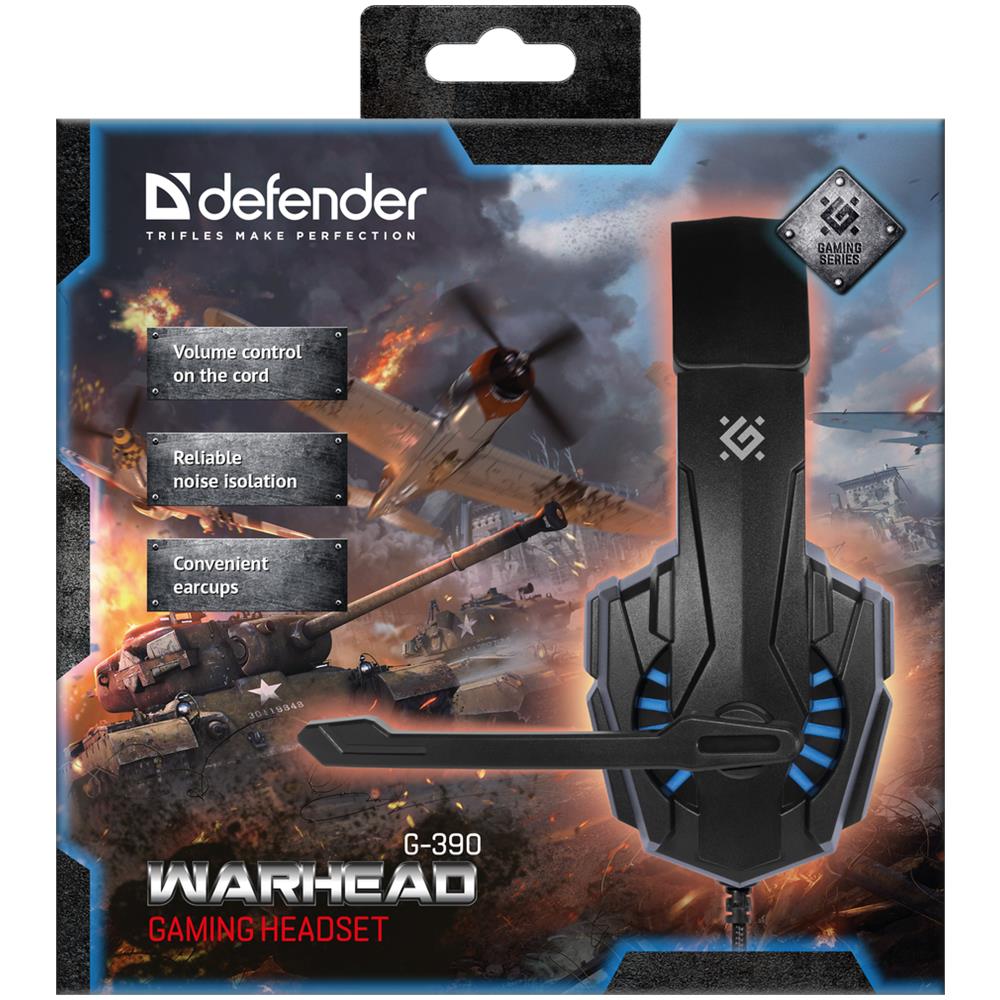 Warhead G-390 Auricolare Cablato A Padiglione Gaming Nero, Blu - Foto 7