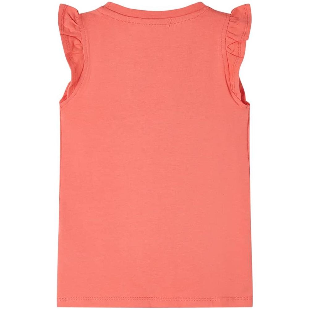 Maglietta da Bambina con Maniche Volant Corallo 140 - Foto 2
