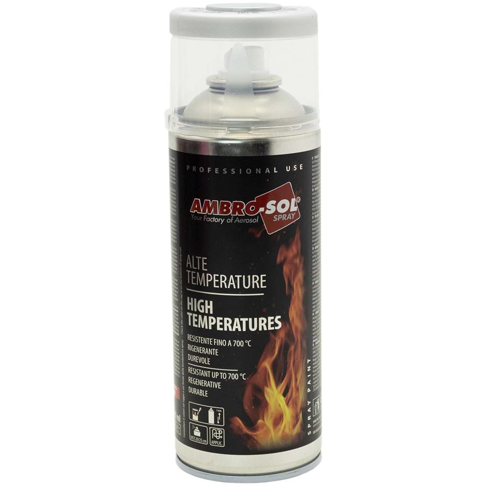 Vernice Spray Alte Temperature Bianco Bianca 400ml Bomboletta Smalto V400temp4 - Foto 2
