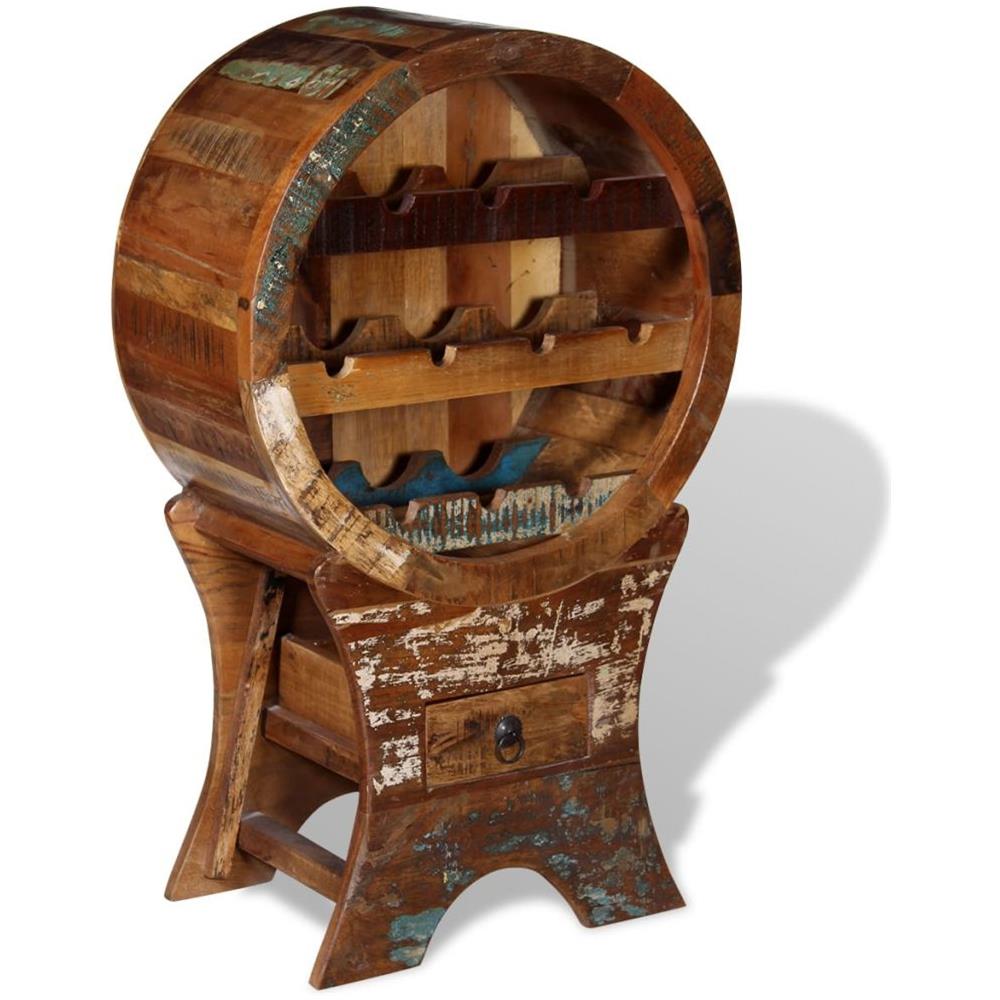 Portavini Da 10 Bottiglie In Legno Massello Recuperato - Foto 2