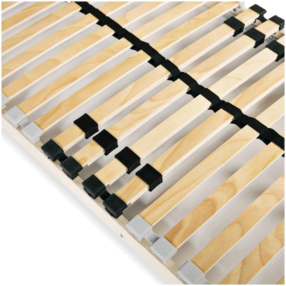 vidaXL Legno FSC Rete a Doghe 7 Zone con 28 Doghe 70x200 cm Telaio Giroletto