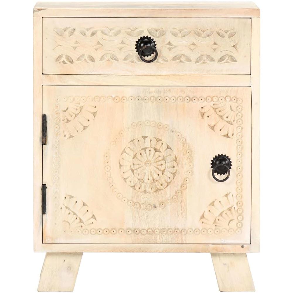 Comodino 40x30x50 Cm In Legno Massello Di Mango - Foto 2