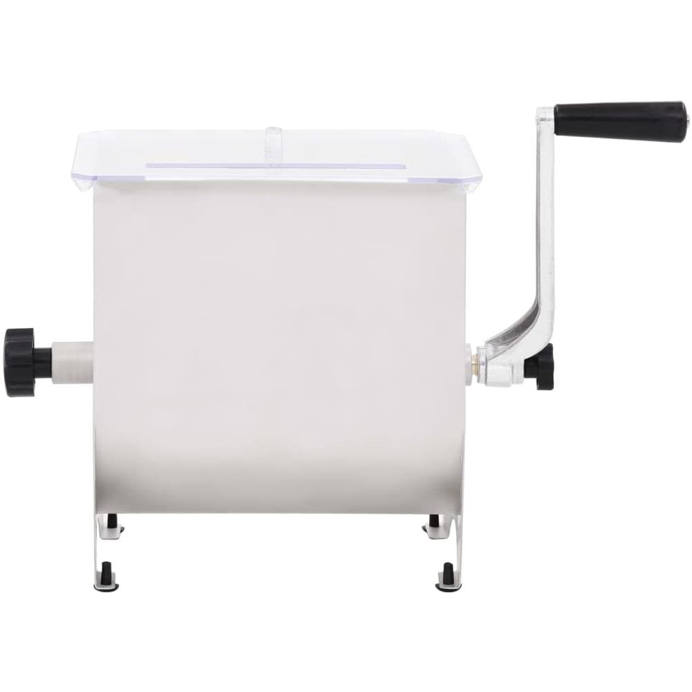 Impastatrice Carne Manuale E Coperchio Argento 20l Acciaio Inox - Foto 2
