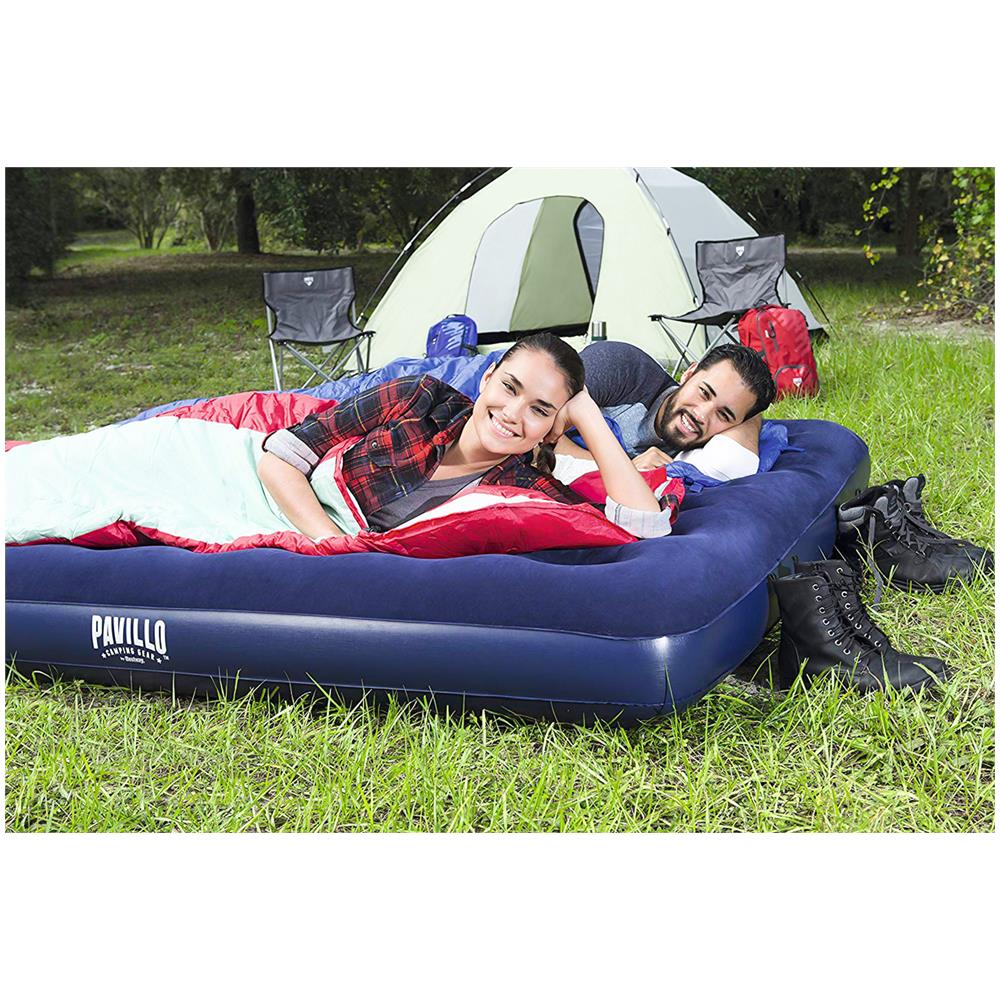 Materasso Gonfiabile Matrimoniale King Blu 203x183x22cm Campeggio Casa Bestway - Foto 2