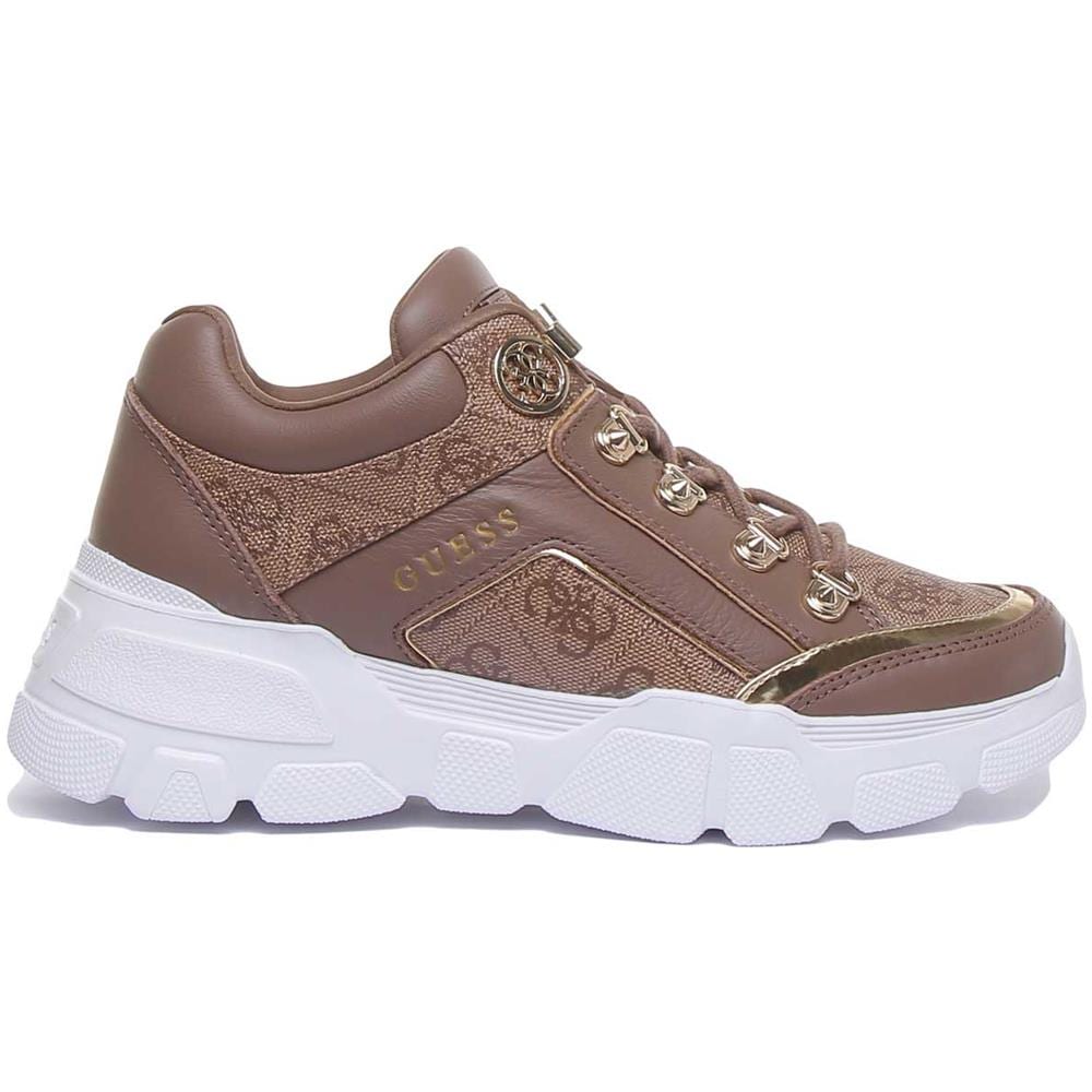 Sike Active Women's Chunky Sole Trainers In Beige - Foto 2