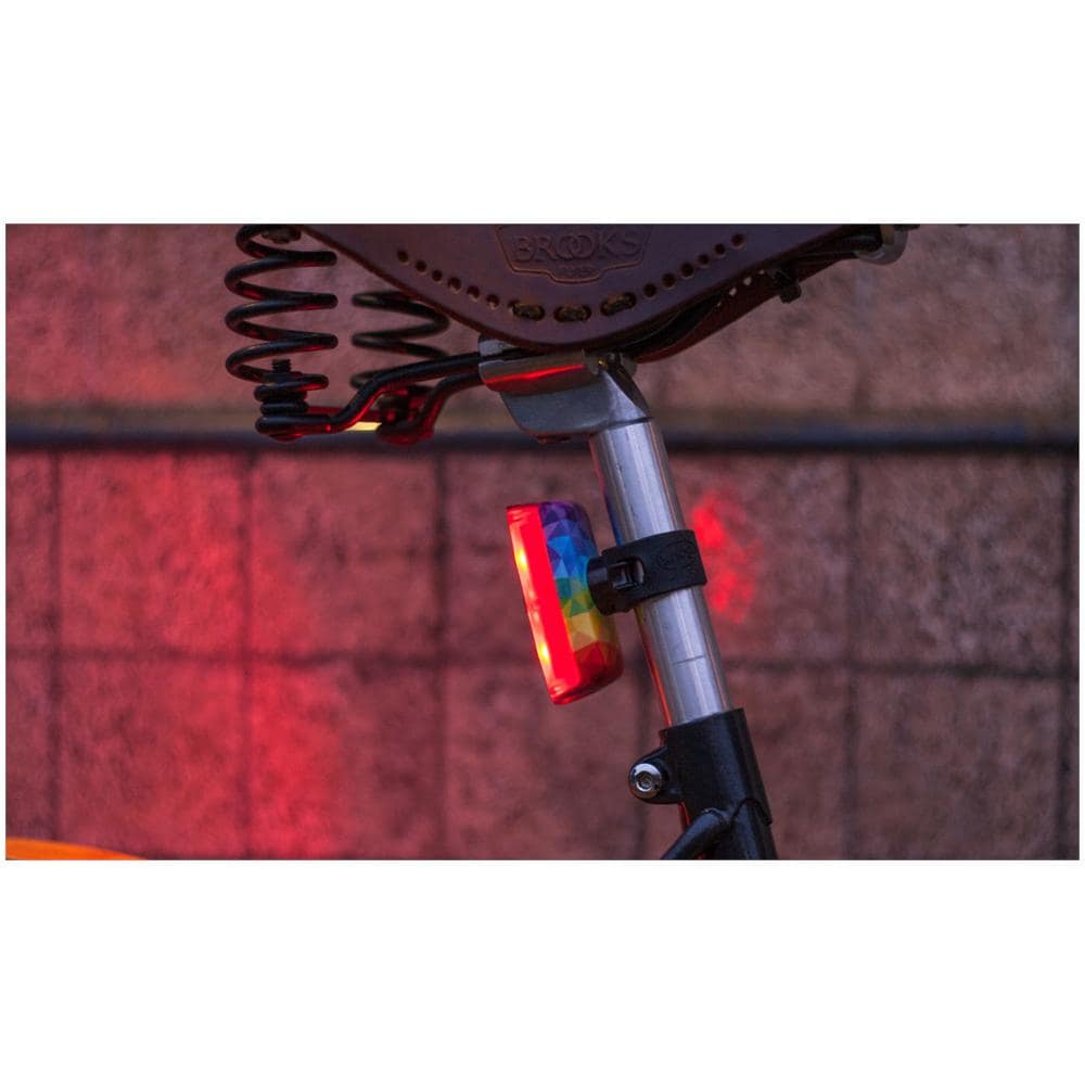 Luce Posteriore a LED Rosso per Bici Colore Blu - Foto 2