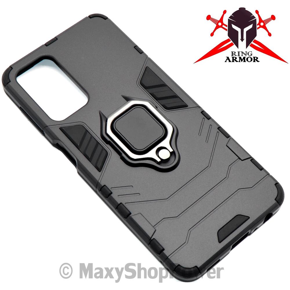 Custodia Alta Protezione Con Anello Per Samsung Galaxy A32 5g A326 Black - Foto 1